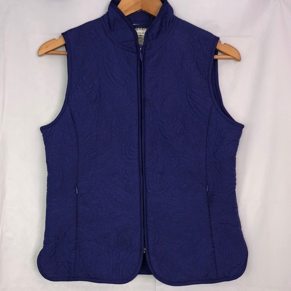 Pendleton Women’s Blue Quilted Vest Hidden Pocket Size XS - Picture 1 of 11